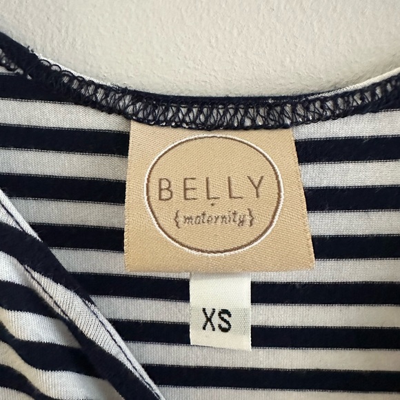 Belly Maternity Striped Blue & White Dress Size XS - Picture 2 of 4